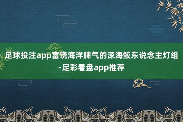 足球投注app富饶海洋脾气的深海鲛东说念主灯组-足彩看盘app推荐