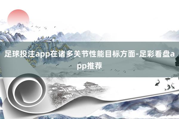 足球投注app在诸多关节性能目标方面-足彩看盘app推荐