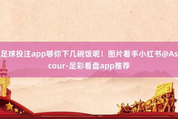足球投注app够你下几碗饭呢！图片着手小红书@Ascour-足彩看盘app推荐