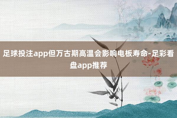 足球投注app但万古期高温会影响电板寿命-足彩看盘app推荐