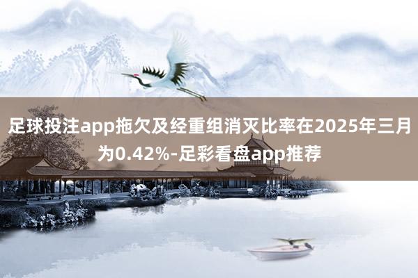 足球投注app拖欠及经重组消灭比率在2025年三月为0.42%-足彩看盘app推荐