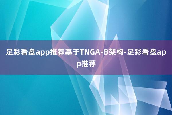 足彩看盘app推荐基于TNGA-B架构-足彩看盘app推荐